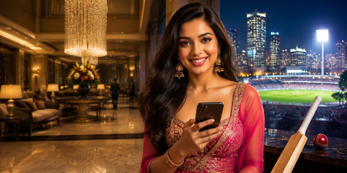 Indian players enjoying online cricket betting on mobile devices