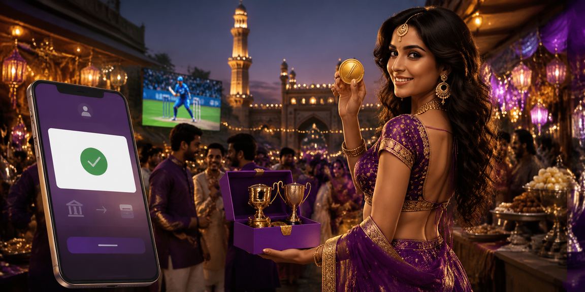 Indian cricket betting interface and players following competitive matches
